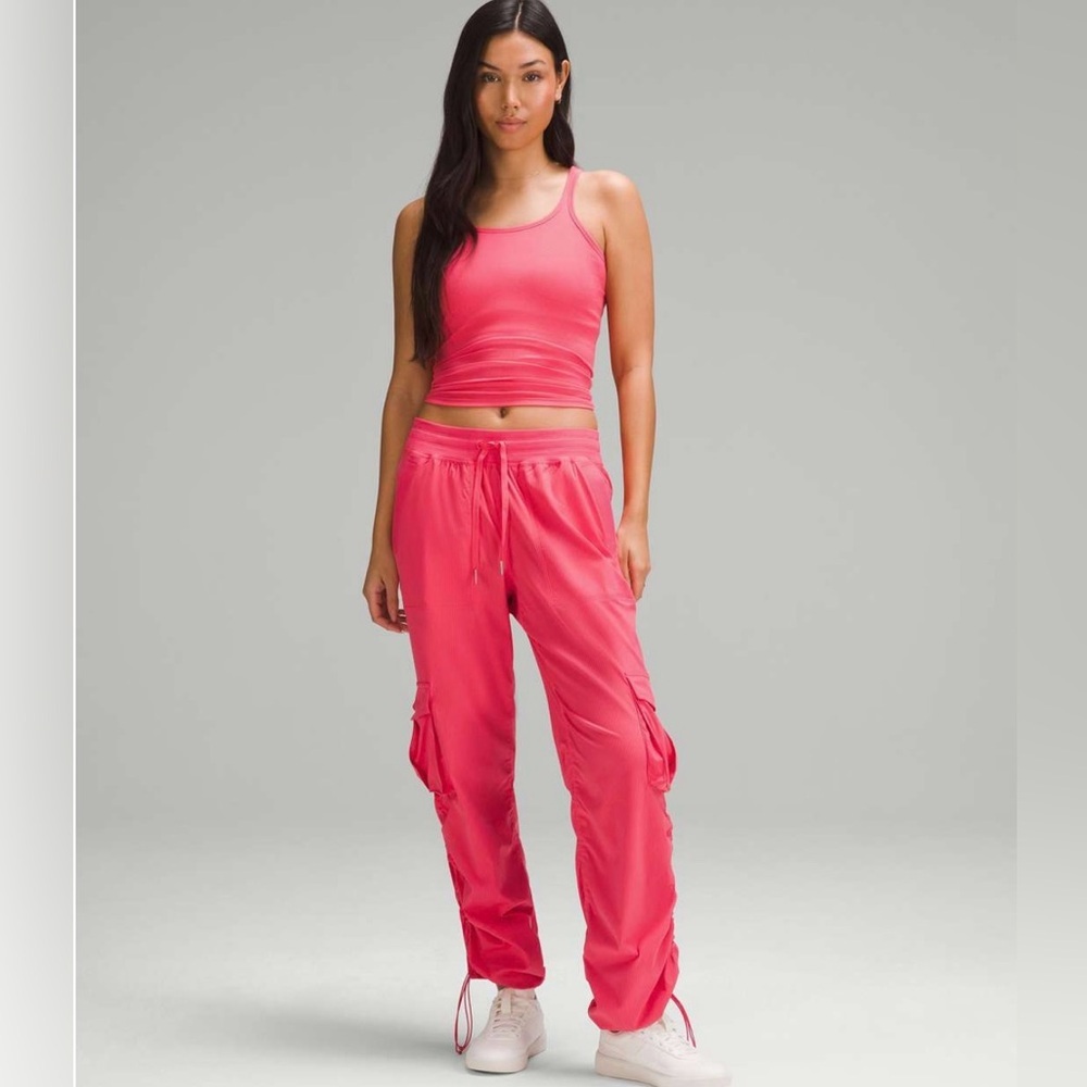 Lululemon NEW Dance Studio Relaxed Fit M MidRise Cargo Pant Glaze Pink Oversized